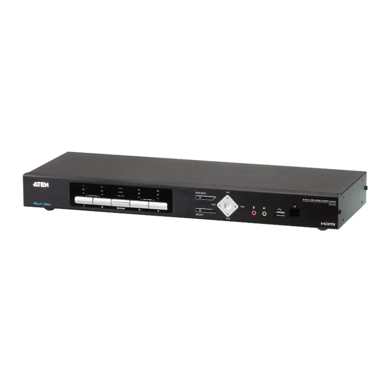 4-Port USB 4K HDMI Multi-View KVMP Switch