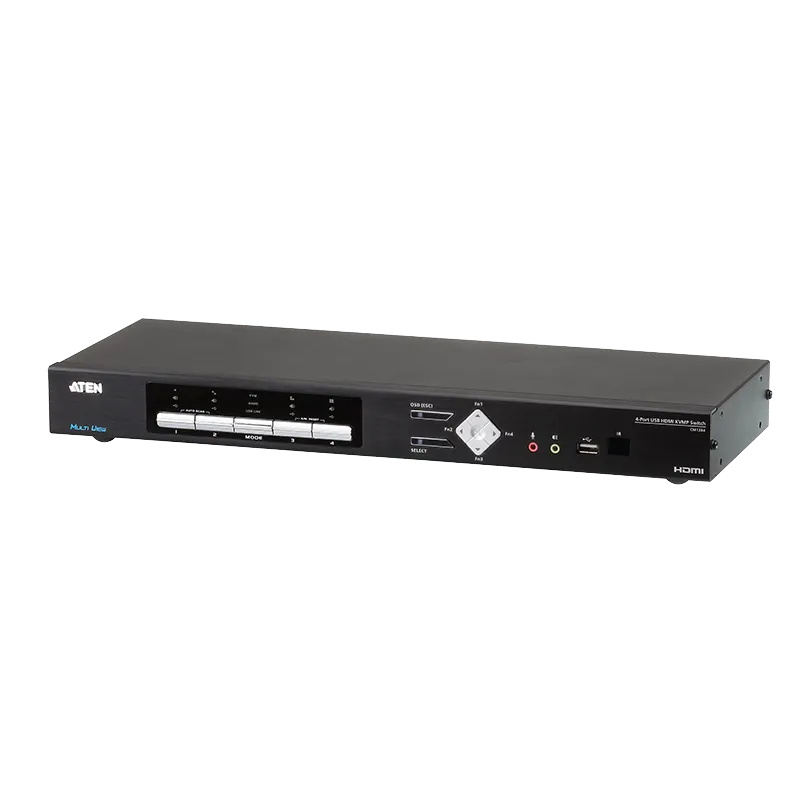 4-Port USB 4K HDMI Multi-View KVMP Switch