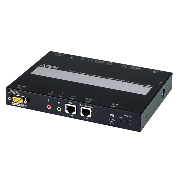 1-Local/Remote Share Access Einzelport VGA KVM over IP Switch