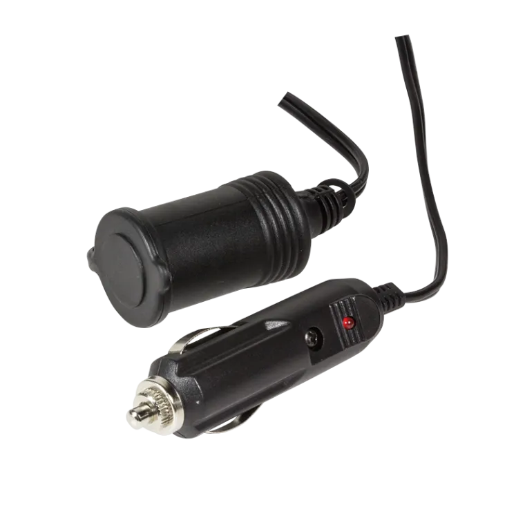 Stromkabelverlängerung für Zigarettenanzünder, M/F, 12 V (60 W), schwarz, 5 m
