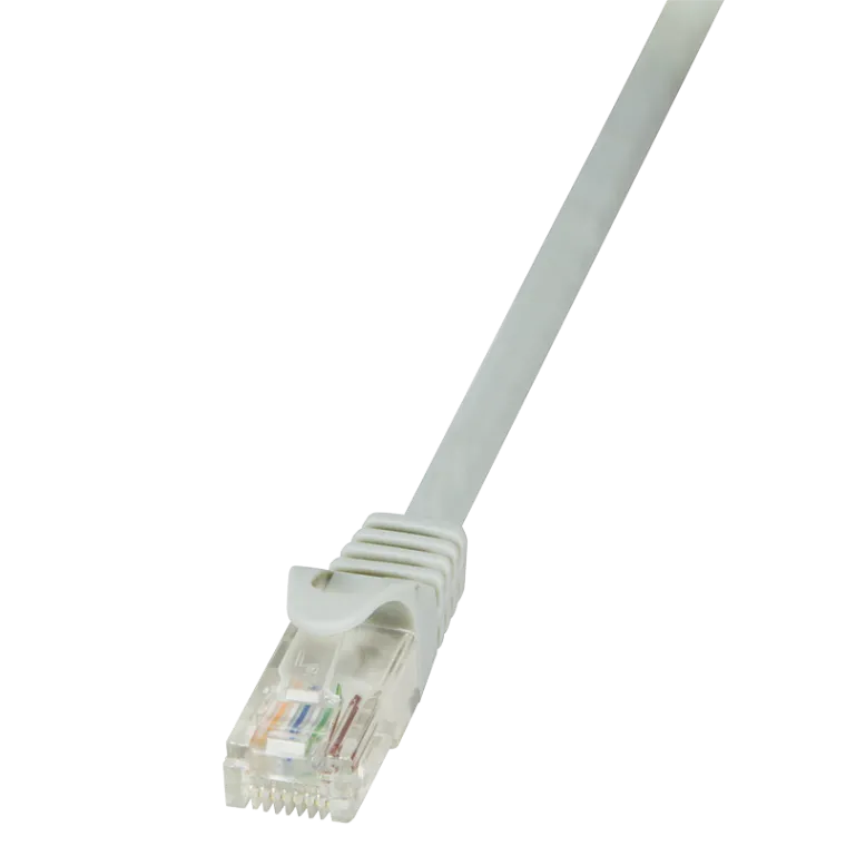 Patchkabel EconLine, Cat.5e, U/UTP, Grau, 0,25 m