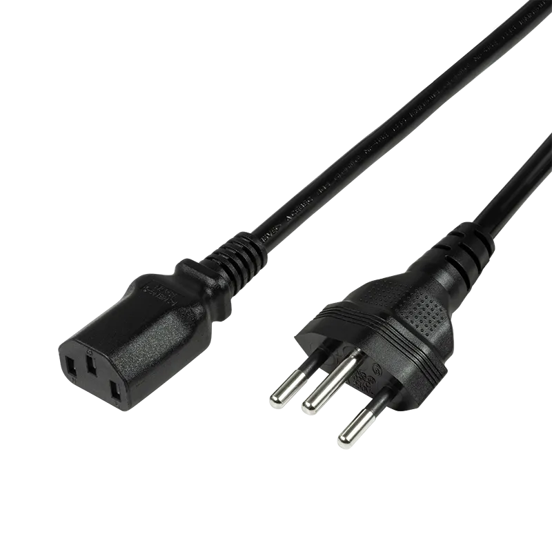 Netzkabel, SEV1011 (CH) zu IEC C13, schwarz, 1,8 m