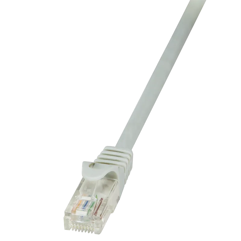 Patchkabel EconLine, Cat.5e, U/UTP, Grau, 0,5 m