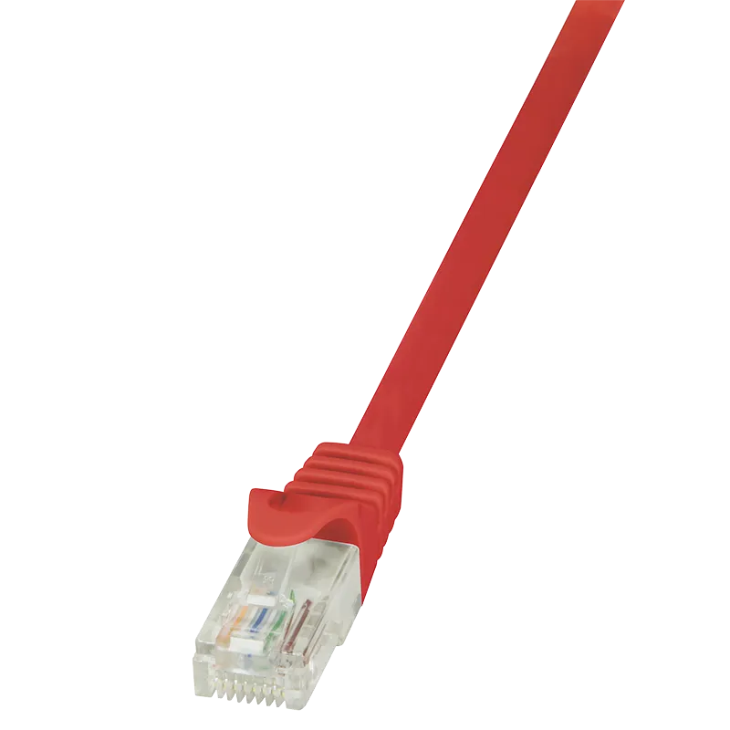 Patchkabel EconLine, Cat.5e, U/UTP, Rot, 0,5 m