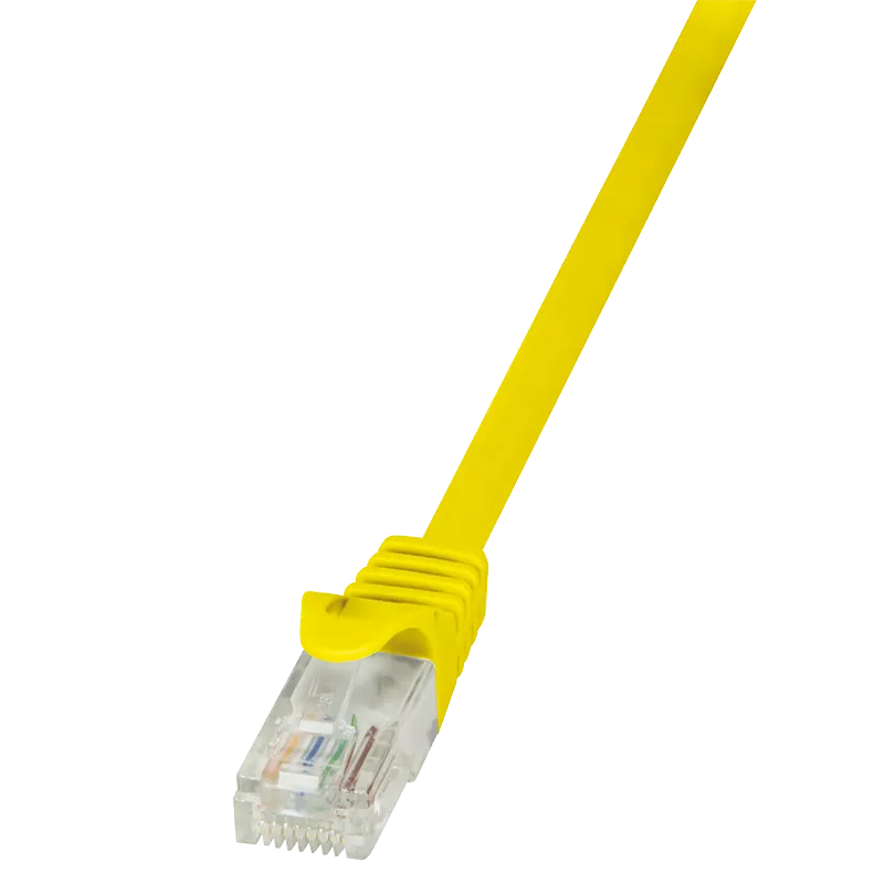 Patchkabel EconLine, Cat.5e, U/UTP, gelb, 1 m