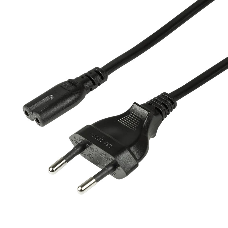 Netzkabel, CEE7/16 zu IEC C7, schwarz, 3 m