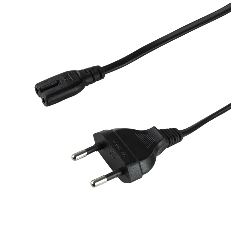 Netzkabel, CEE7/16 zu IEC C7, schwarz, 10 m