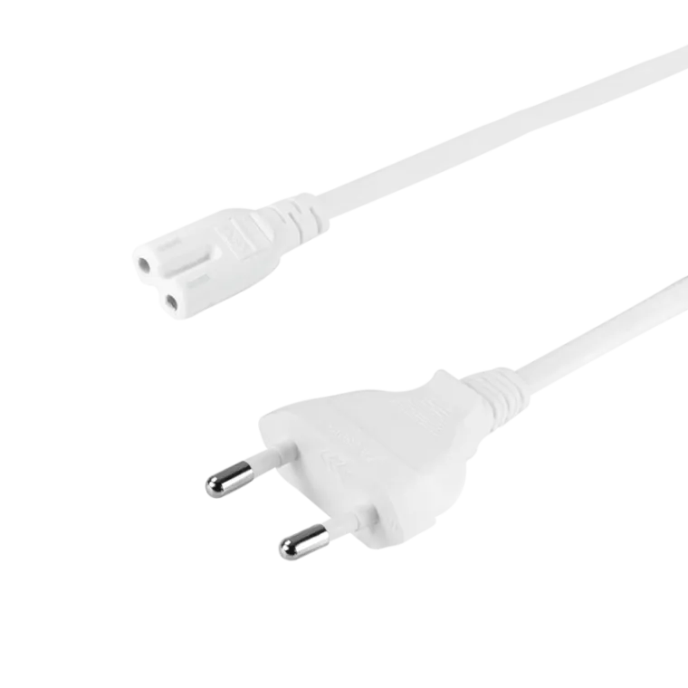 Netzkabel, CEE7/16 zu IEC C7, weiß, 10 m