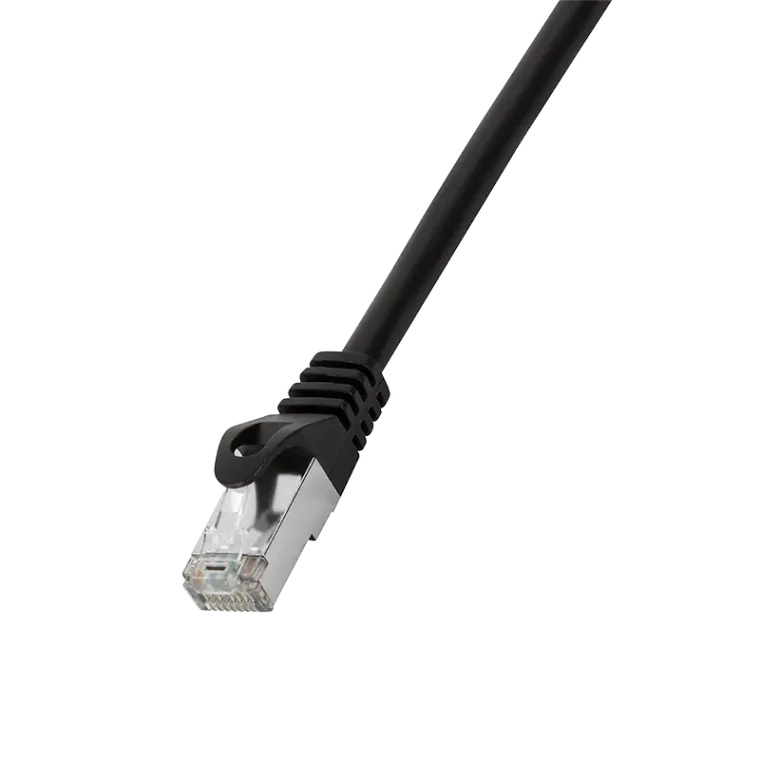Patchkabel EconLine, Cat.6, F/UTP, Schwarz, 0,5 m