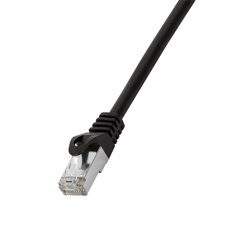 Patchkabel EconLine, Cat.6, F/UTP, Schwarz, 1 m