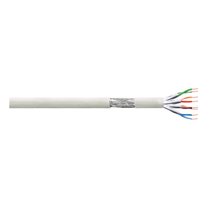 Patchkabel PrimeLine, Cat.6, S/FTP, Grau, 100 m
