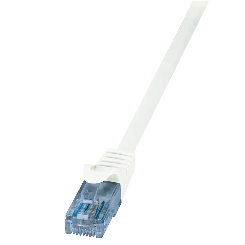 Patchkabel EconLine, Cat.6A, U/UTP, Weiß, 1 m