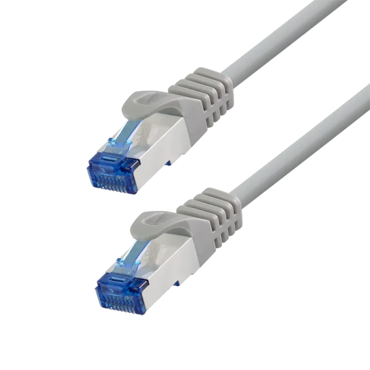 Cat.6A Patchkabel, CCA S/FTP LSZH, grau, 7,50 m, EconLine