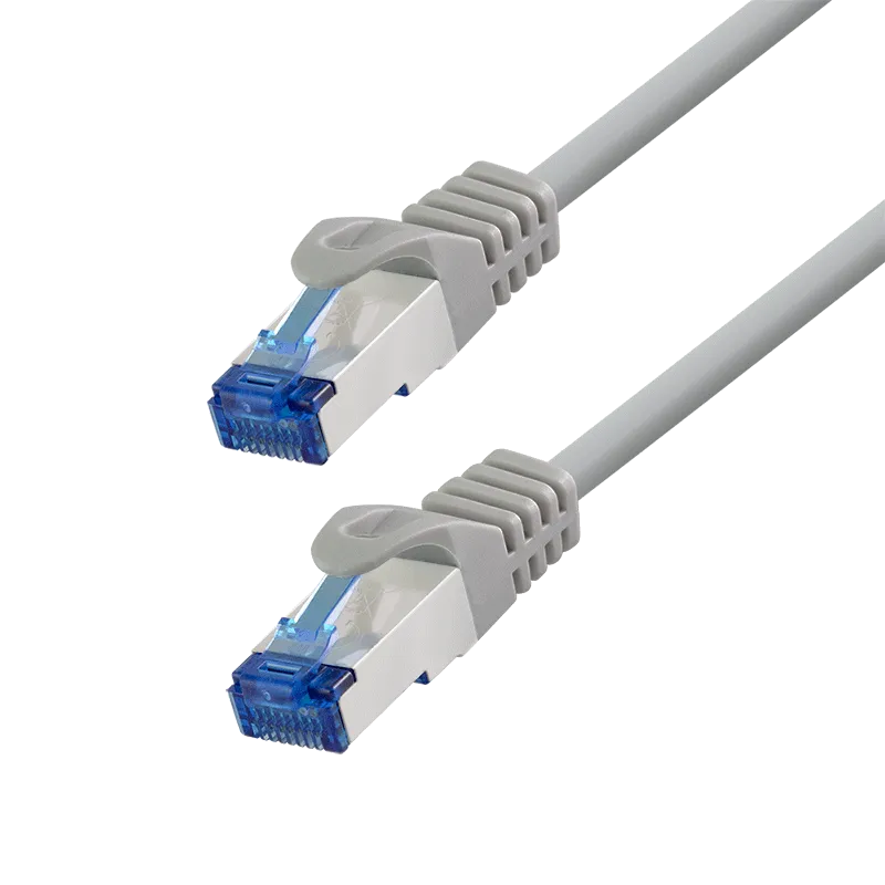 Cat.6A Patchkabel, CCA S/FTP LSZH, grau, 7,50 m, EconLine