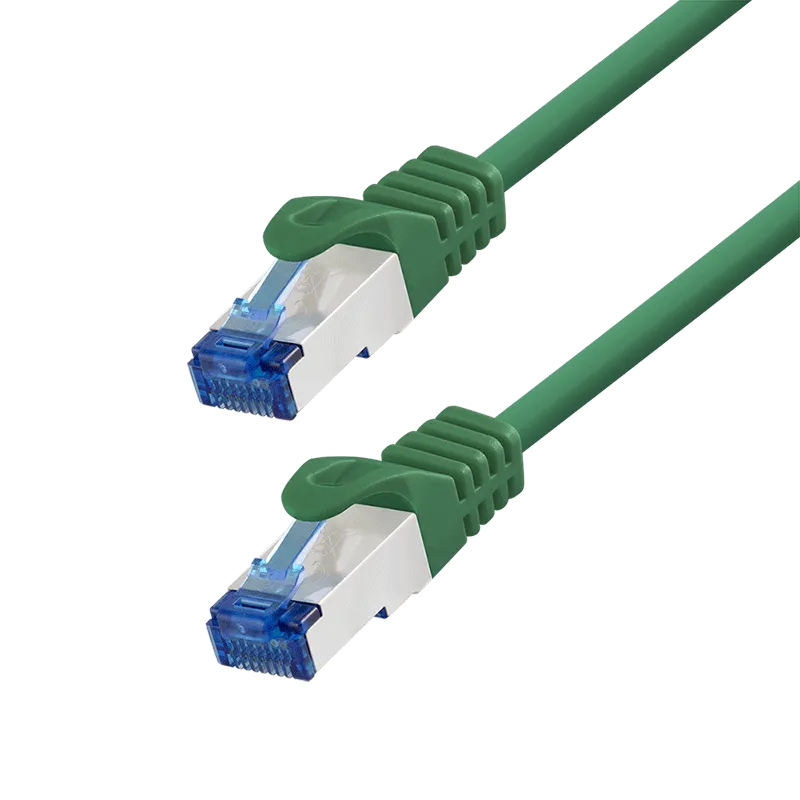 Cat.6A Patchkabel, CCA S/FTP LSZH, grün, 20 m, EconLine