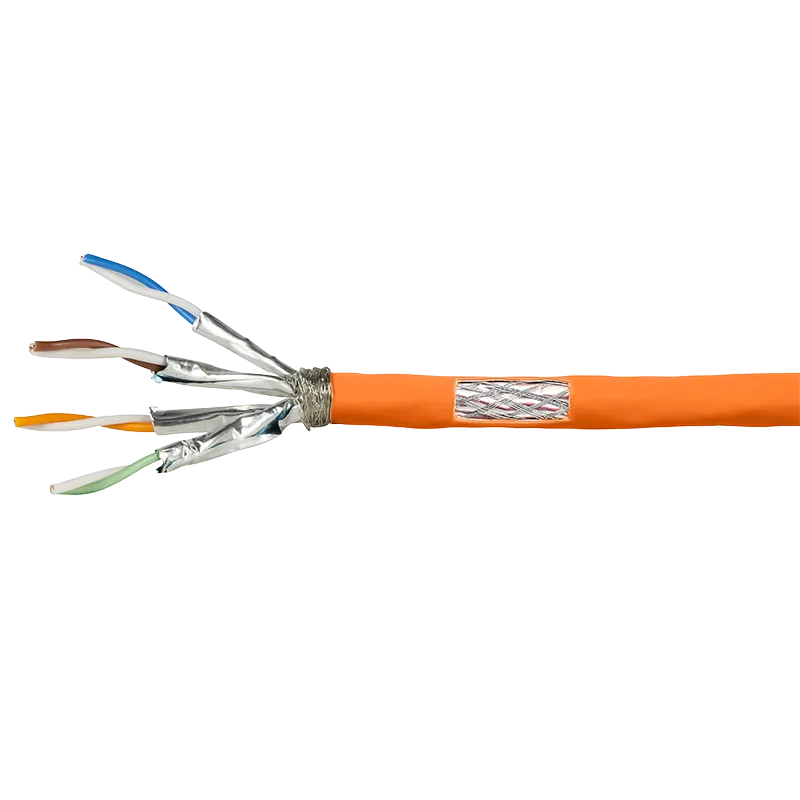 Verlegekabel PrimeLine, Cat.7, S/FTP, Orange, 25 m