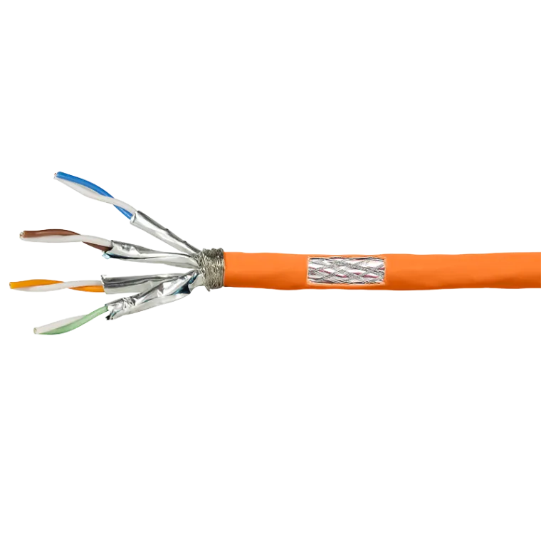 Verlegekabel PrimeLine, Cat.7, S/FTP, Orange, 100 m