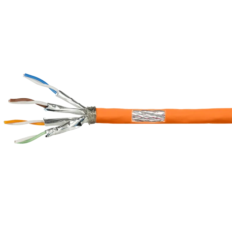 Cat.7 600 MHz Verlegekabel, 23 AWG CCA, S/FTP, LSZH, 10 m