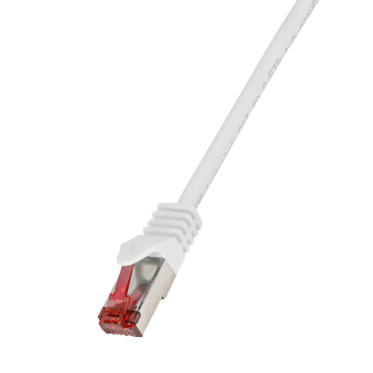 Patchkabel PrimeLine, Cat.6, S/FTP, Weiß, 0,25 m