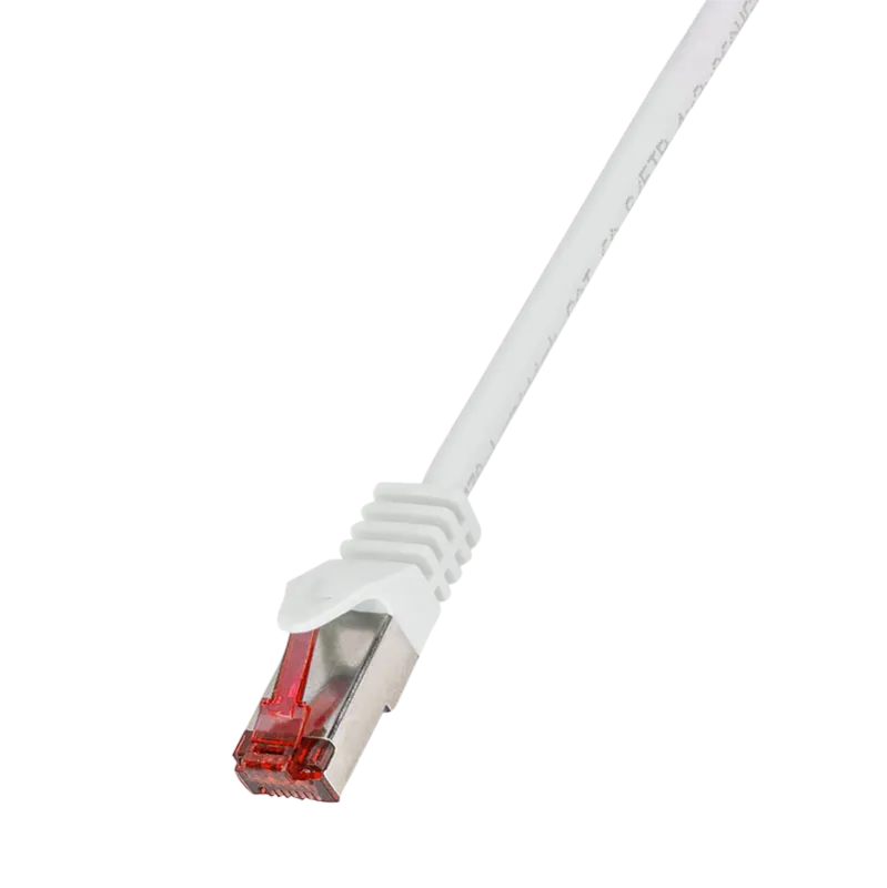 Patchkabel PrimeLine, Cat.6, S/FTP, Weiß, 0,25 m