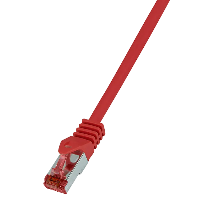 Patchkabel PrimeLine, Cat.6, S/FTP, Rot, 0,5 m