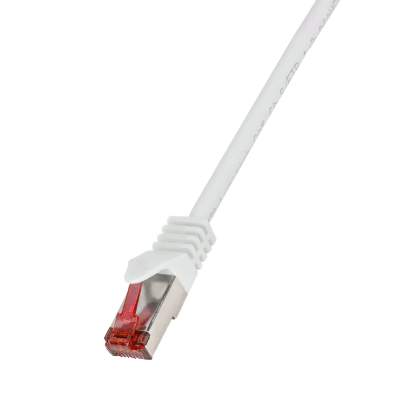 Patchkabel PrimeLine, Cat.6, S/FTP, Weiß, 1 m