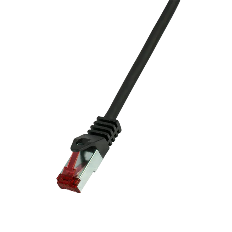 Patchkabel PrimeLine, Cat.6, S/FTP, Schwarz, 5 m