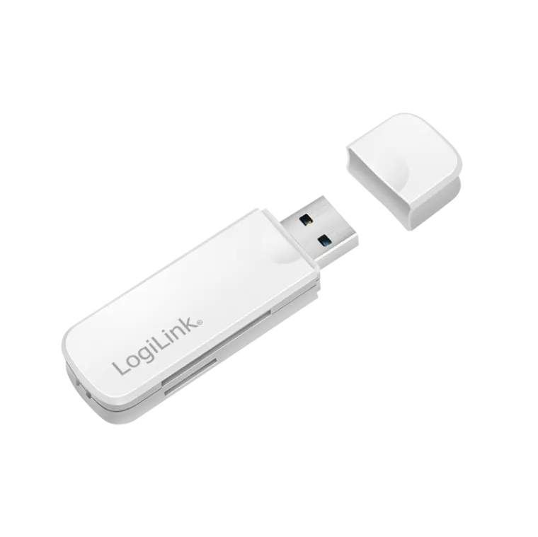 USB 3.0-Kartenleser, für SD/microSD, weiß