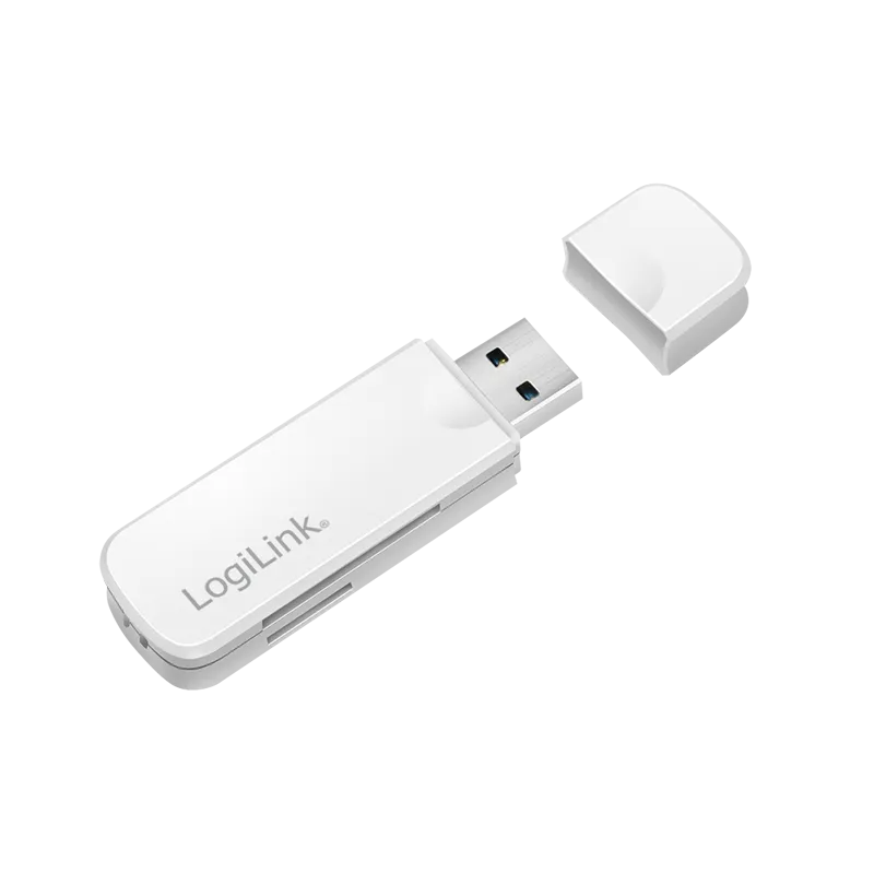 USB 3.0-Kartenleser, für SD/microSD, weiß