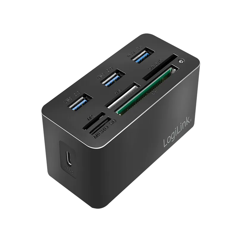 USB 3.2 Gen1 Dockingstation, 8-Port, mini, schwarz
