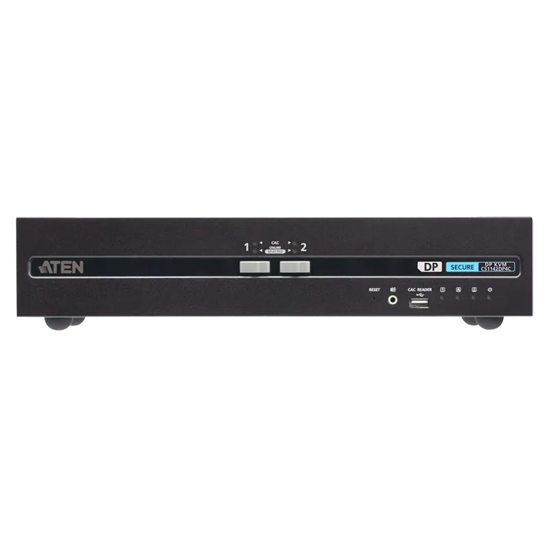 Sicherer KVM-Switch mit 2 USB-DisplayPort-Dual Display und CAC