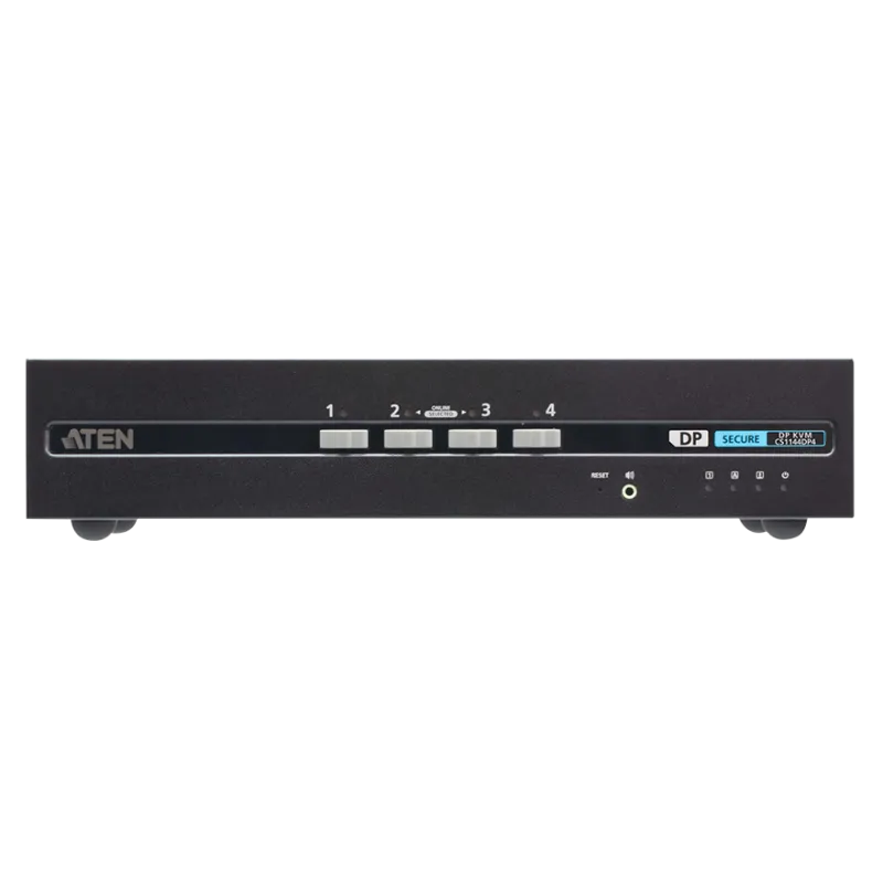 Sicherer DP & DVI & HDMI 2-4 Port 4K KVM Switch mit Card Reader