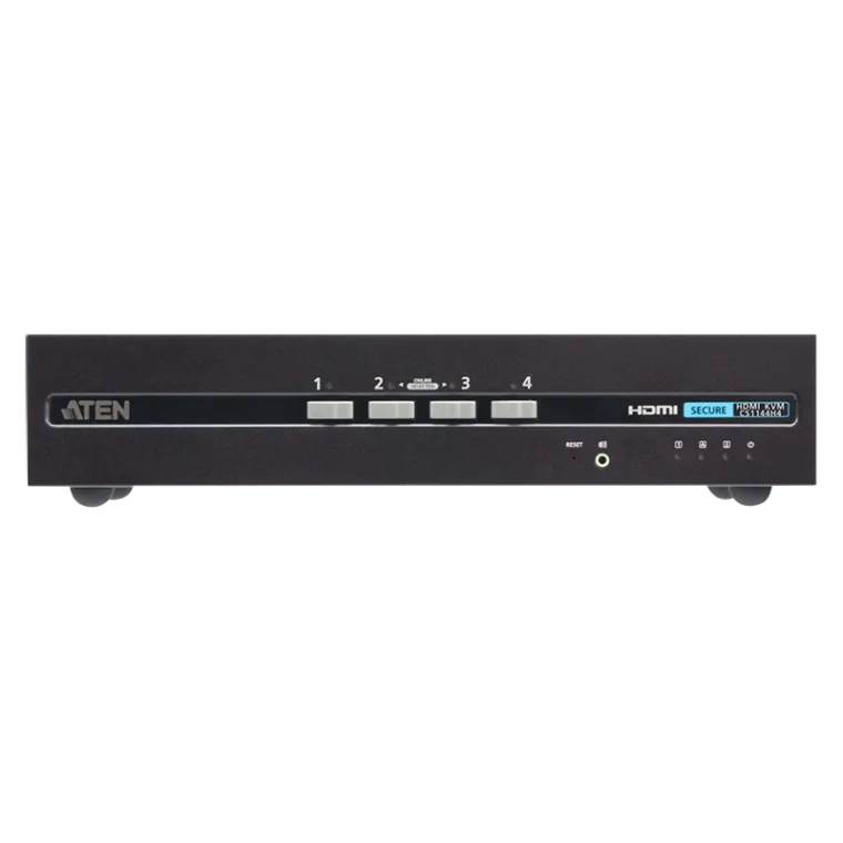 Sicherer KVM-Switch mit 4 USB-HDMI-Dual Display (PSD PP v4.0-konform)