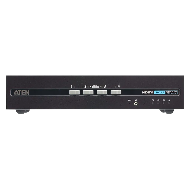 Sicherer KVM-Switch mit 4 USB-HDMI-Dual Display (PSD PP v4.0-konform)