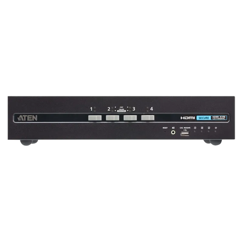DP & DVI & HDMI 2-4 Port 4K Secure KVM switch with Card reader