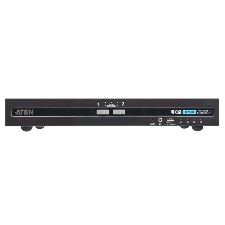 Sicherer KVM-Switch mit 2 USB-DisplayPort und CAC