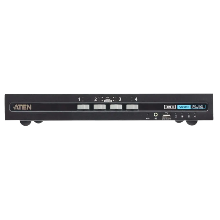 Sicherer KVM-Switch mit 4 USB-DVI und CAC (PSD PP v4.0-konform)