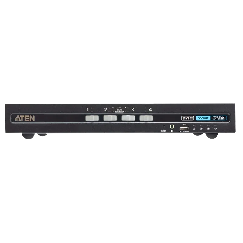 Sicherer KVM-Switch mit 4 USB-DVI und CAC (PSD PP v4.0-konform)