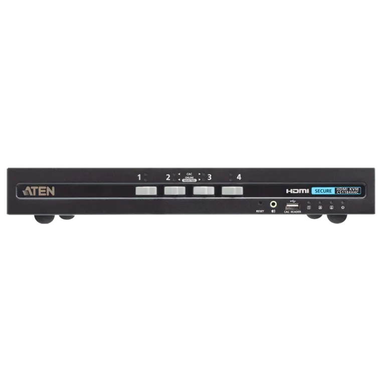 4-Port USB HDMI Secure KVM-Switch mit CAC (PSD PP v4.0-konform)