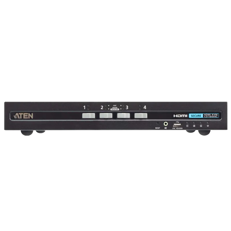 4-Port USB HDMI Secure KVM-Switch mit CAC (PSD PP v4.0-konform)