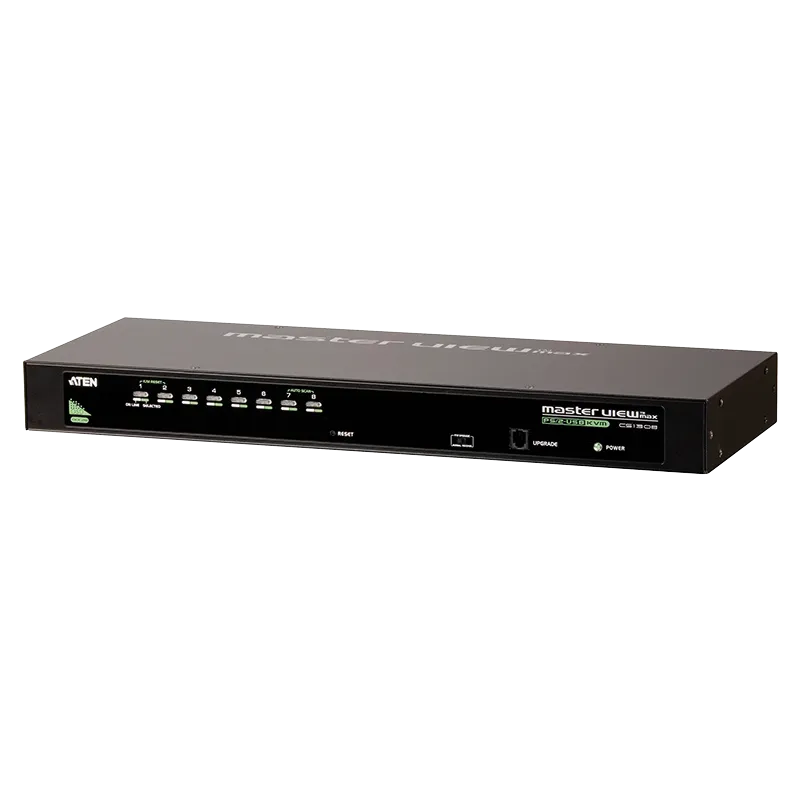 KVM Switch 8-Port, Schrankeinbau, USB - PS/2 VGA KVM