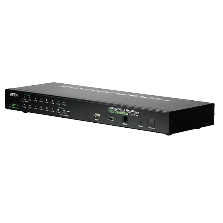 KVM Switch over IP 16-Port USB - PS/2 VGA mit USB Peripherie Port