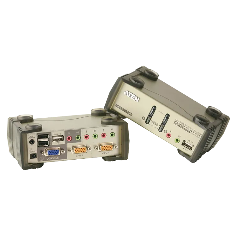 KVM Switch 2-Port USB & PS2 und USB Hub