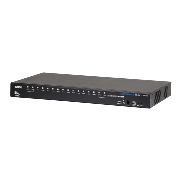KVM Switch 16-Port USB - HDMI mit USB Peripherie port