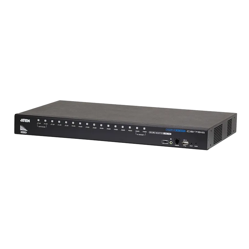 KVM Switch 16-Port USB - HDMI mit USB Peripherie port