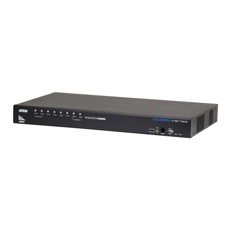 KVM Switch 8-Port USB HDMI KVM Switch mit USB Peripherie Port