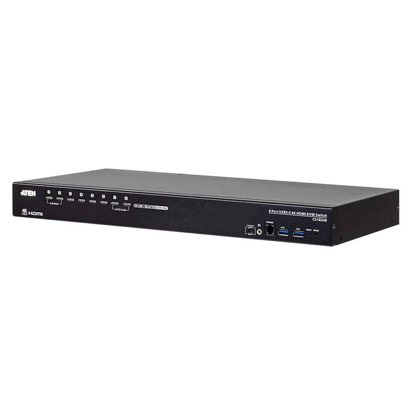 4K HDMI KVM Switch 8-Port, USB 3.0