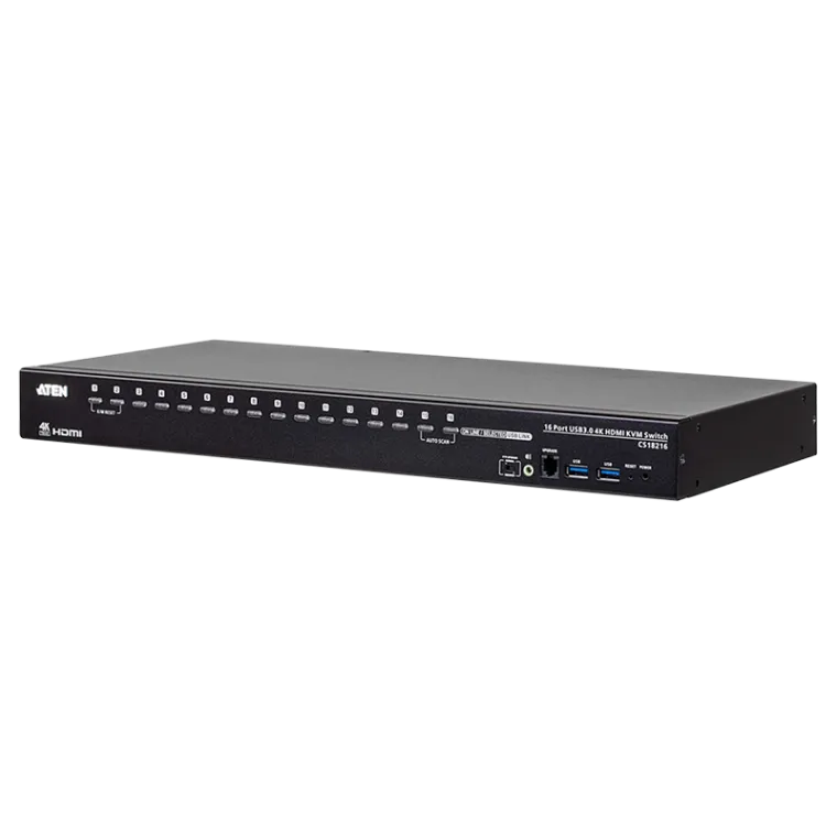 4K HDMI KVM Switch 16-Port, USB 3.0