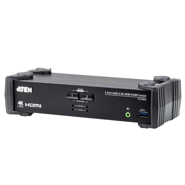 4K HDMI Switch 2-Port, USB 3.0