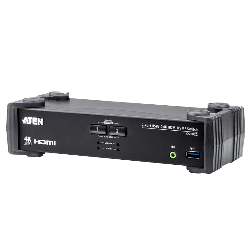 4K HDMI Switch 2-Port, USB 3.0